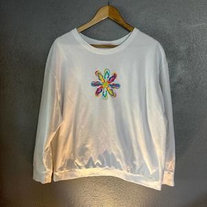 FRESH PRODUCE women’s sweatshirt white size XL